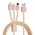 Schnelles Laden 3in1 Mehrfach USB -Kabel